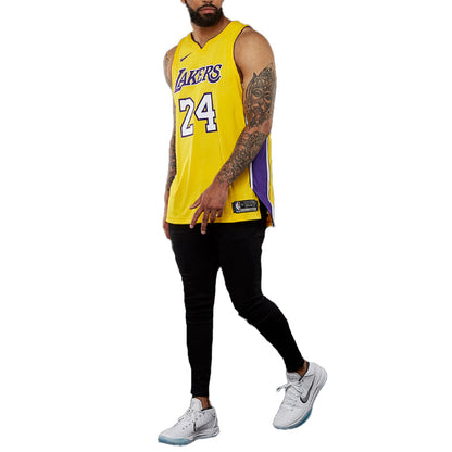 Nike NBA Los Angeles Lakers Kobe Bryant Icon Edition Authentic Player Edition Jersey | Yellow #24 | AQ2107-728