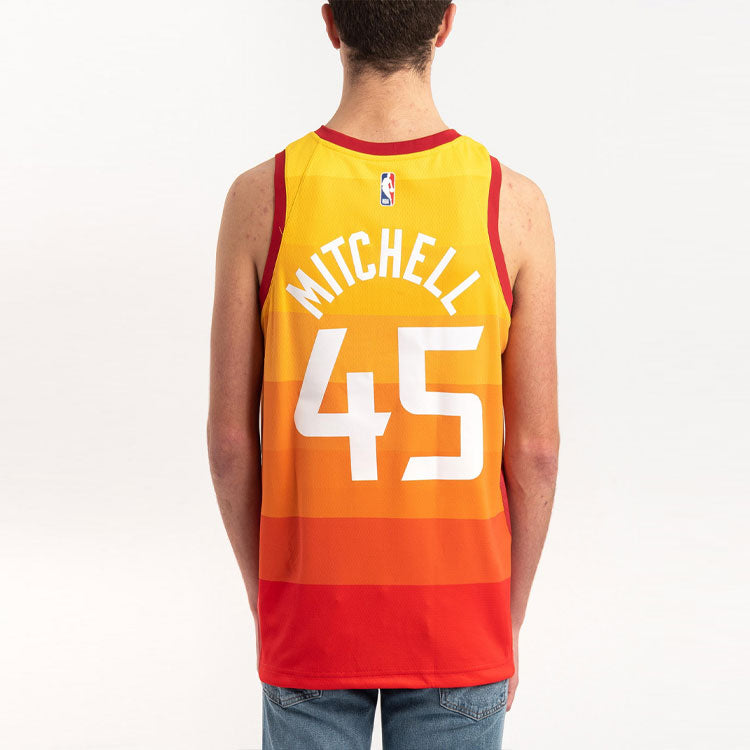 Nike NBA SW Swingman Jersey – Utah Jazz #45 Donovan Mitchell City Edition 19-20 | AJ4648-728 Orange