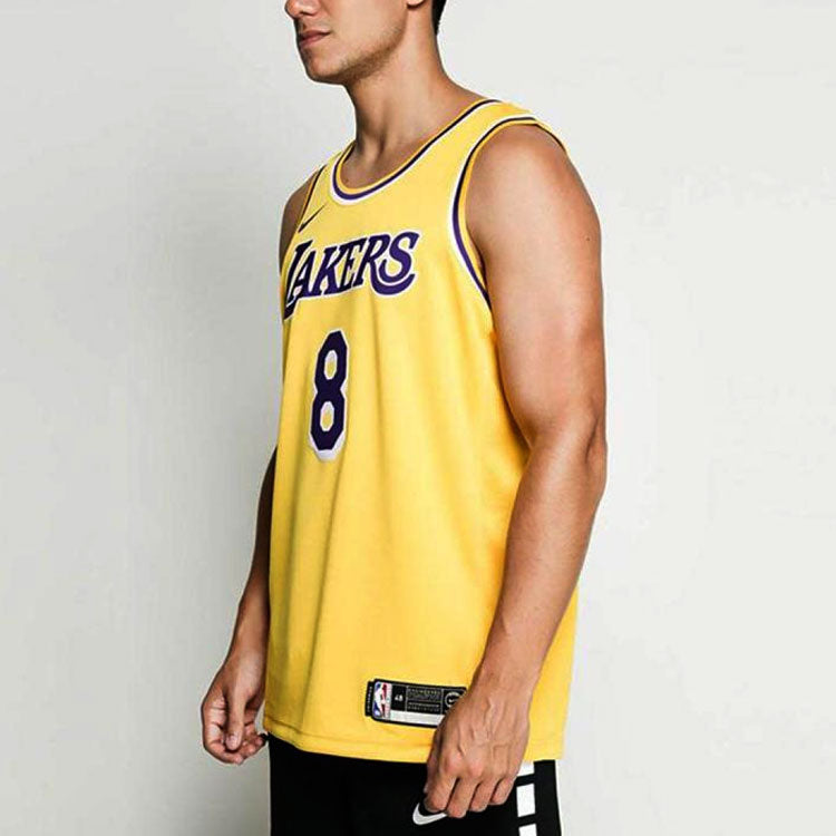 Nike NBA Los Angeles Lakers Kobe Bryant #8 Icon Edition Swingman Jersey 'Gold' AV1229-728