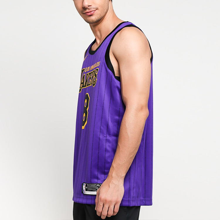Nike NBA Los Angeles Lakers Kobe Bryant #8 City Edition Swingman Jersey 'Purple' 2018/19 AV4270-504