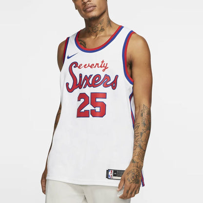 Nike NBA Philadelphia 76ers Ben Simmons Retro SW Fan Edition Jersey | White #25 | AV4509-102