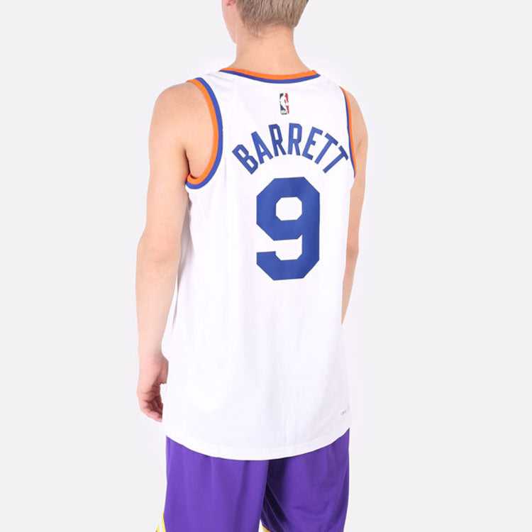 Nike x NBA New York Knicks RJ Barrett #9 Swingman Jersey – White (DB4121-100)