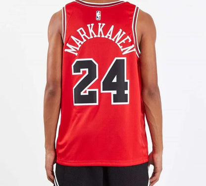 Nike x NBA Chicago Bulls Lauri Markkanen #24 Swingman Jersey – Red / Black / White (864465-664)