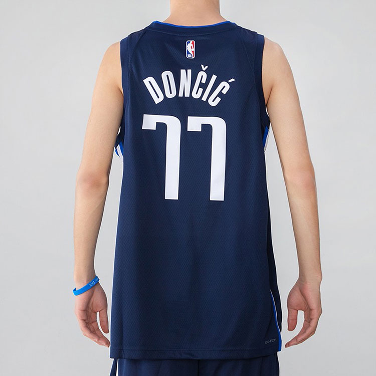 Nike NBA Dallas Mavericks Luka Doncic SW Fan Edition Jersey | Navy Blue #77 | 2020/21 | CV9474-421
