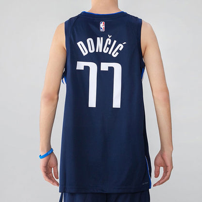 Nike NBA Dallas Mavericks Luka Doncic SW Fan Edition Jersey | Navy Blue #77 | 2020/21 | CV9474-421