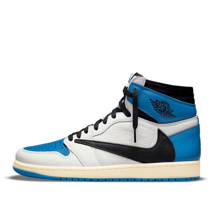 Air Jordan 1 Retro High OG SP x Fragment Design x Travis Scott 'Sail / Military Blue' DH3227-105