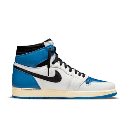 Air Jordan 1 Retro High OG SP x Fragment Design x Travis Scott 'Sail / Military Blue' DH3227-105