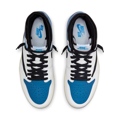 Air Jordan 1 Retro High OG SP x Fragment Design x Travis Scott 'Sail / Military Blue' DH3227-105