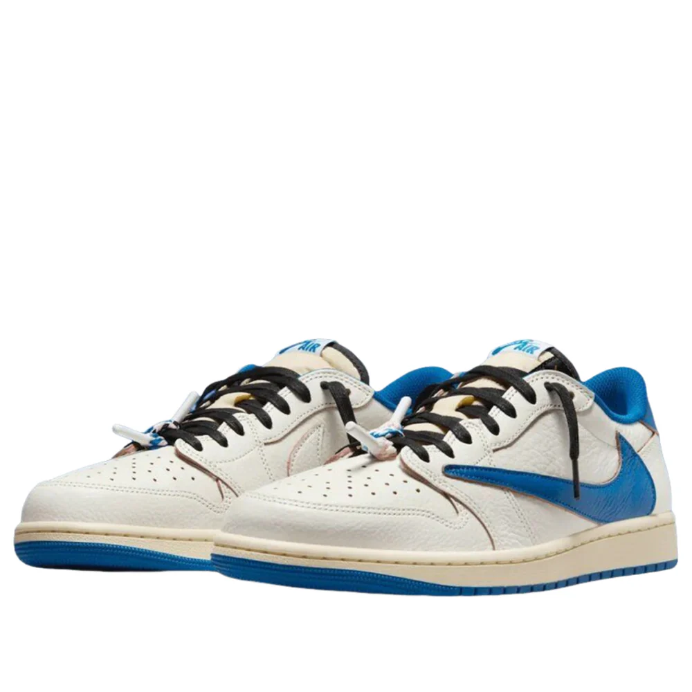 Air Jordan 1 Low x Travis Scott x Fragment 'Sail / Military Blue' DM7866-104