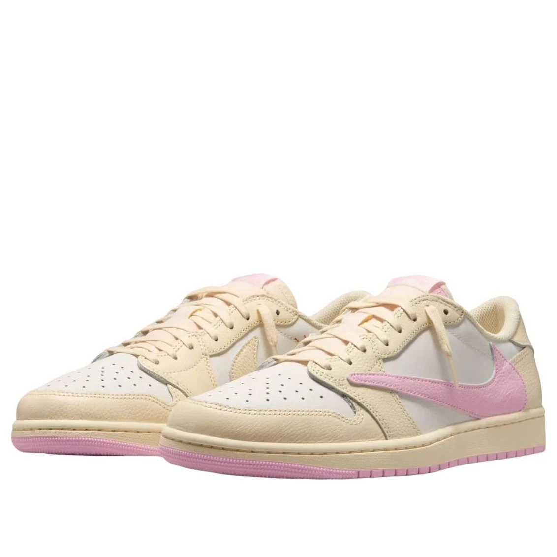 Air Jordan 1 Low OG x Travis Scott 'Muslin / Shy Pink' IQ7604-100