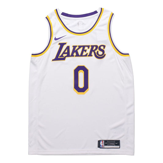 Nike NBA Los Angeles Lakers Kyle Kuzma SW Fan Edition Jersey | White #0 | 2020 | CW3595-106