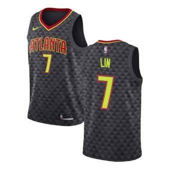 Nike NBA Atlanta Hawks Jeremy Lin #7 Swingman Jersey – Black | 864457-020