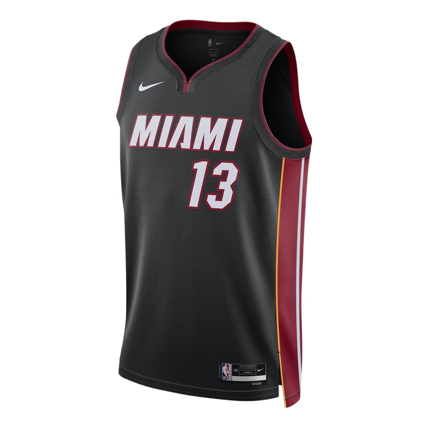 Nike Bam Adebayo Miami Heat 2022/23 Icon Edition Swingman Jersey #13 – Black (DN2011-014)