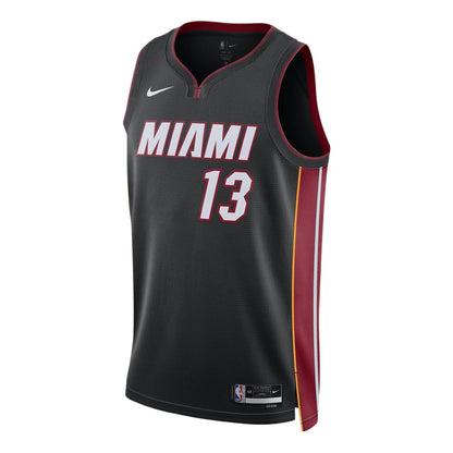 Nike Bam Adebayo Miami Heat 2022/23 Icon Edition Swingman Jersey #13 – Black (DN2011-014)