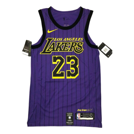 Nike NBA LA Lakers City Edition Vaporknit Jersey – LeBron James #23 Lakers Purple | AH6213-508