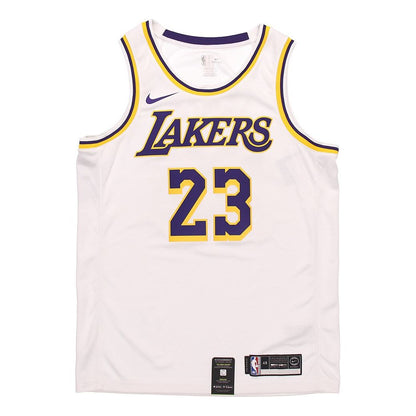 Nike NBA Los Angeles Lakers LeBron James #23 Association Edition Swingman Jersey – AA7101-111 'White'