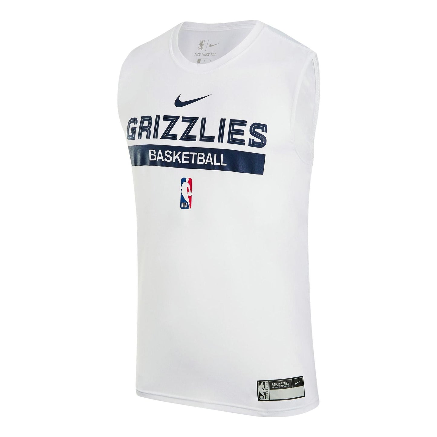 Nike x NBA Memphis Grizzlies Dri-FIT Practice Jersey – White / Navy (FN5207-100)