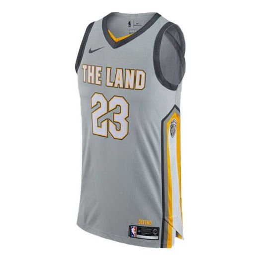 Nike NBA Cleveland Cavaliers City Edition AU Authentic Jersey – LeBron James – Gray | Style AH6048-007