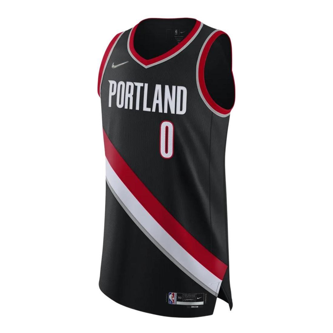 Nike NBA Portland Trail Blazers Icon Edition Authentic Jersey 'Black' DB3328-010