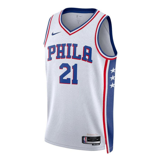 Nike NBA Philadelphia 76ers Joel Embiid Association Edition Swingman Jersey 2022-23 – White (DN2090-101)