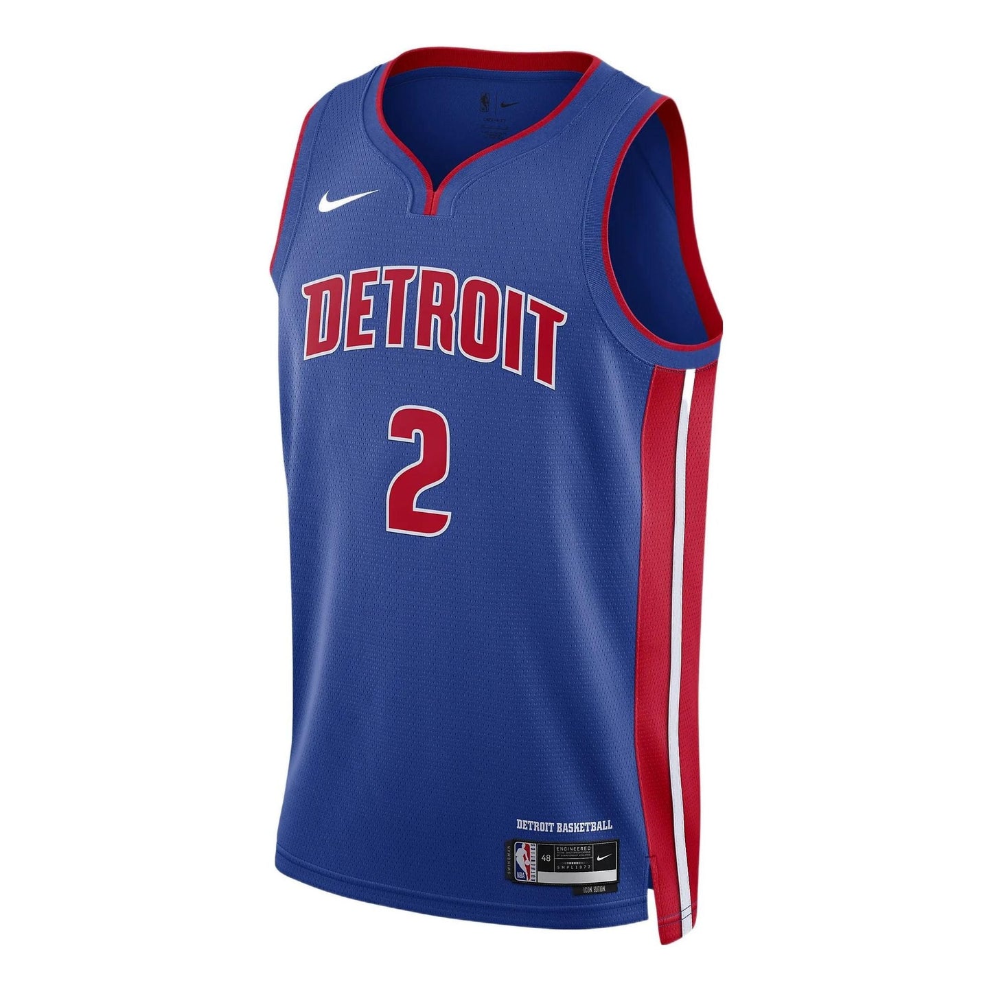 Nike Cade Cunningham Detroit Pistons 2022/23 Icon Edition Swingman Jersey #2 – Blue (DN2004-401)