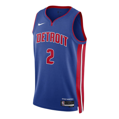 Nike Cade Cunningham Detroit Pistons 2022/23 Icon Edition Swingman Jersey #2 – Blue (DN2004-401)