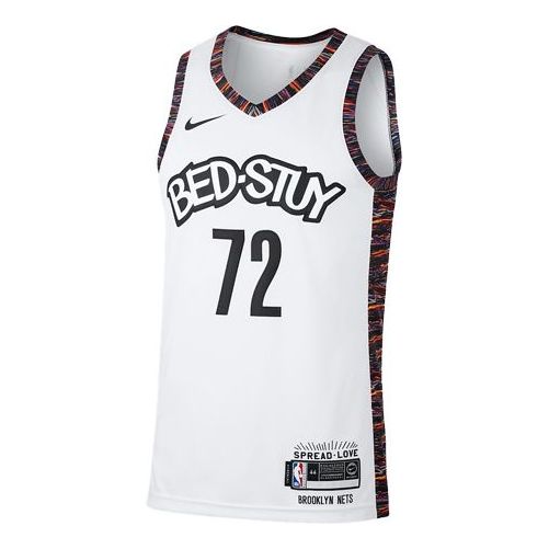 Nike NBA Brooklyn Nets #72 Biggie City Edition SW Fan Jersey – White (CU0192-100)