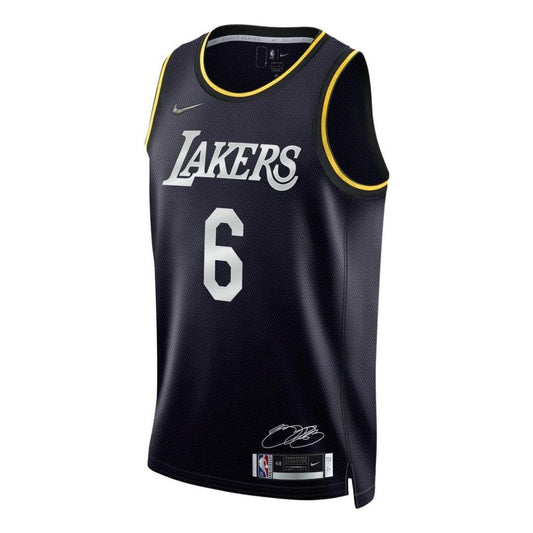 Nike NBA Los Angeles Lakers LeBron James Icon Edition Swingman Jersey | Black #6 | DH8060-010
