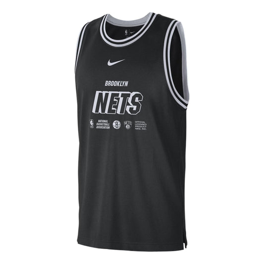 Nike x NBA Brooklyn Nets Dri-FIT DNA Practice Jersey – Black / White / Grey (DR2269-010)