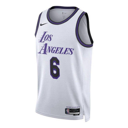 Nike Dri-FIT Swingman Jersey – Los Angeles Lakers LeBron James #6 (2022/23 City Edition “Leave a Legacy”, White)
