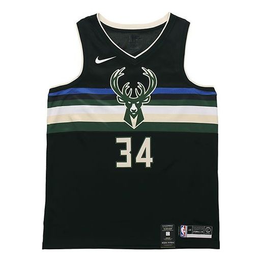 Nike NBA Milwaukee Bucks SW Fan Edition Swingman Jersey – Giannis Antetokounmpo #34 – Black | Style AT9806-011