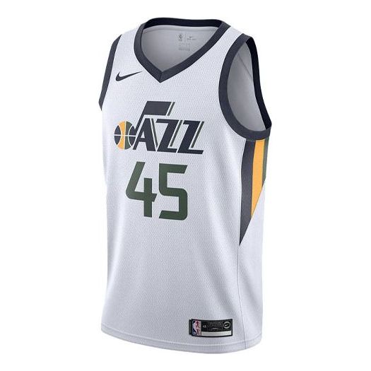 Nike NBA Utah Jazz Swingman Fan Edition Jersey #5 'White/Green' 864453-102