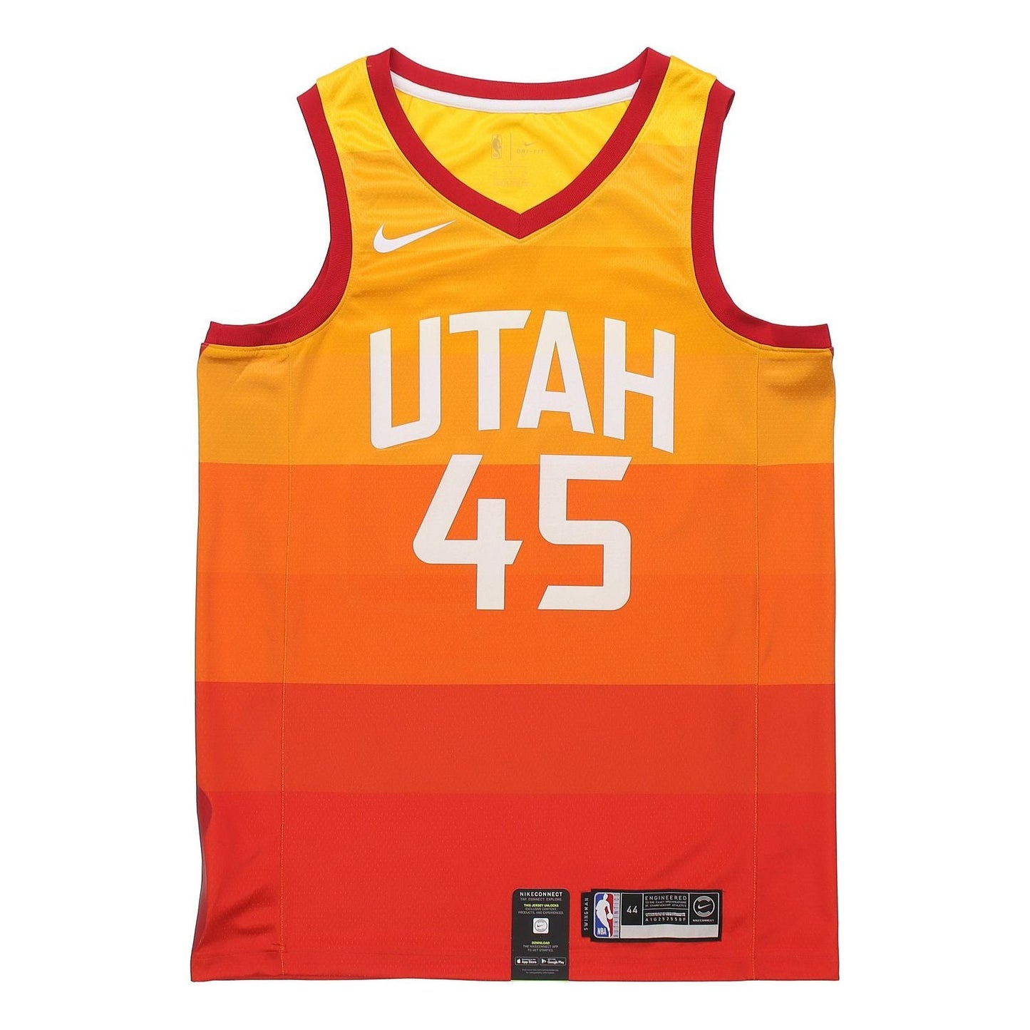 Nike NBA SW Swingman Jersey – Utah Jazz #45 Donovan Mitchell City Edition 19-20 | AJ4648-728 Orange