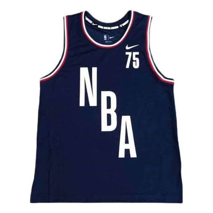Nike NBA 75th Anniversary Edition Basketball Training Jersey – College Navy DB8412-419