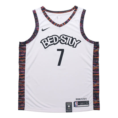 Nike NBA Brooklyn Nets Kevin Durant #7 City Edition Swingman Jersey – 'Bed-Stuy' White (AV4622-101)