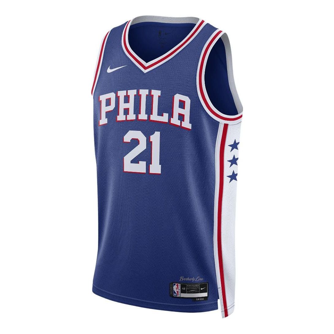 Nike NBA Philadelphia 76ers Joel Embiid #21 Icon Edition Swingman Jersey 2022/23 – DN2018-401
