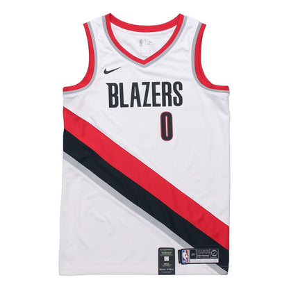 Nike NBA Swingman Jersey – Portland Trail Blazers | Damian Lillard #0 | 864445-100 | White