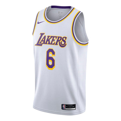 Nike NBA Los Angeles Lakers LeBron James #6 Association Edition Swingman Jersey – CW3595-103 'White'