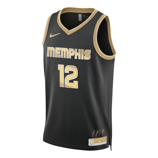 Nike Dri-FIT NBA Memphis Grizzlies Ja Morant 2024 Select Series Swingman Jersey | Black & Gold #12 | FN5915-053