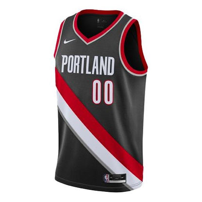 Nike NBA Portland Trail Blazers #0 Damian Lillard Swingman Fan Edition Jersey – Black | CW3680-014