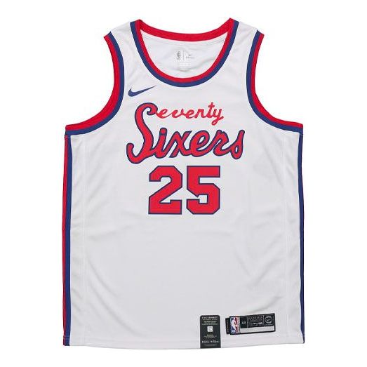 Nike NBA Philadelphia 76ers Ben Simmons Retro SW Fan Edition Jersey | White #25 | AV4509-102