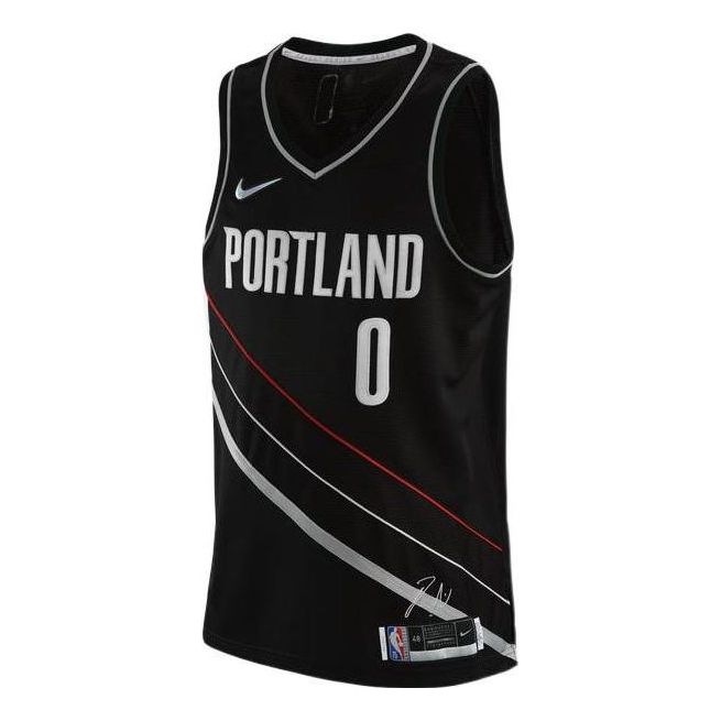Nike NBA Portland Trail Blazers Damian Lillard #0 Icon Edition Swingman Jersey – DH8068-010