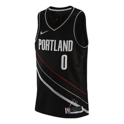 Nike NBA Portland Trail Blazers Damian Lillard #0 Icon Edition Swingman Jersey – DH8068-010