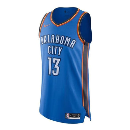 Nike NBA Oklahoma City Thunder #13 Contrasting Colors Swingman Jersey – Navy Blue (863033-404)
