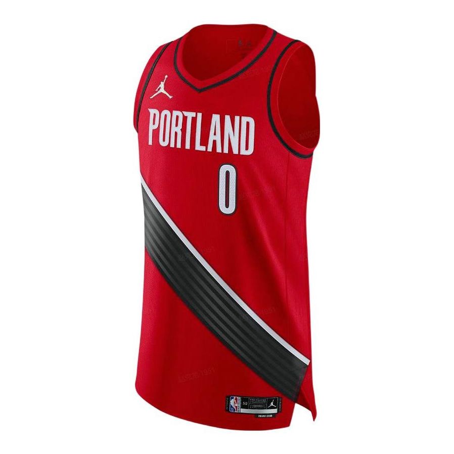 Nike Dri-FIT ADV NBA Damian Lillard Portland Trail Blazers Statement Edition Authentic Jersey #0 – Red (DB3495-657)