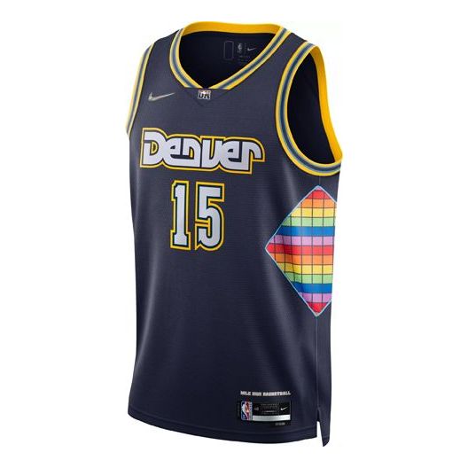 Nike NBA Denver Nuggets Nikola Jokić #15 75th Anniversary Swingman Jersey 'Navy' DB4025-419