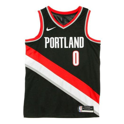 Nike NBA Portland Trail Blazers SW Fan Edition Jersey – Damian Lillard #0 Black (CW3680-010)