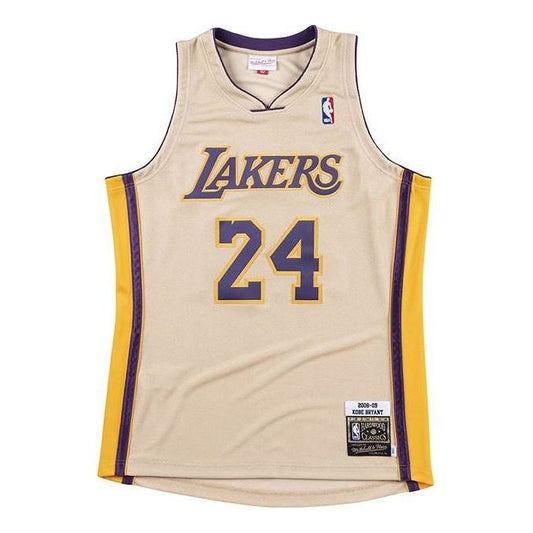 Mitchell & Ness NBA Premium Gold Jersey Los Angeles Lakers 2008-09 Kobe Bryant ‘Beige’ NNBJBW18052-LALGOLD08KBR