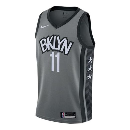 Nike NBA Kyrie Irving #11 Brooklyn Nets 'BKLYN' Statement Edition Swingman Jersey – Gray (AT9792-004)