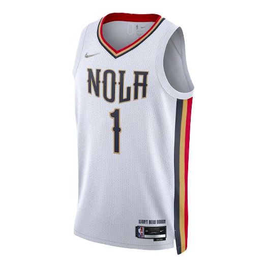 Nike NBA New Orleans Pelicans Zion Williamson #1 Swingman Jersey White DB4037-100